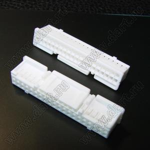 PUDP-40V-S корпус розетки на кабель; шаг 2,00мм; 40 (2x20)-конт.
