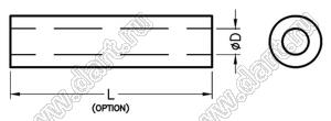 P5.28(B) трубка полихлорвиниловая; D=5,28мм; полихлорвинил; черный