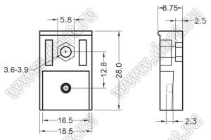 TC-48 кожух транзистора; полибутилентерефталат (PBT) (UL); 94V-0; натуральный