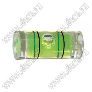 BLAUC-1240 уровень пузырьковый спиртовой цилиндрический; D=12,0мм; L4=40,0мм; 30' ± 5'; зеленый