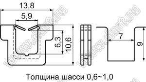 SQK-1 втулка проходная под кабель