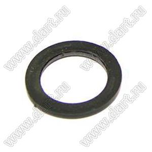 NYS215 BLACK WASHER шайба для гнезда аудио стерео 6,35 мм в плату и на панель, черная
