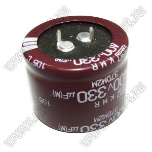 ECAP 330uF/450V 3530 105C конденсатор алюминиевый электролитический радиальный; 330мкФ; 450В; 35х30мм; P=10мм