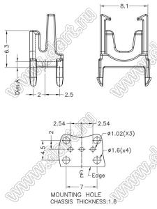 RECA-3.5 кожух фототранзистора; нейлон-66 (UL); черный