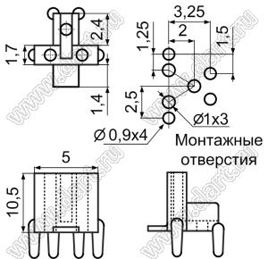 HLS-2 подставка под датчик Холла; нейлон-66 (UL); белый