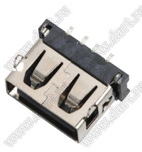 US01-687 розетка USB2.0 на плату SMD тип A