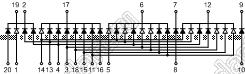 BJ3432CH индикатор светодиодный; 0.33"; 3,5-разр.; 7-сегм.; красный; общий катод