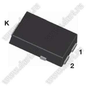 AS4PJ (TO-277A/SMPC) диод кремниевый 600V / 4A для поверхностного (SMD) монтажа  в корпусе TO-277A (SMPC)