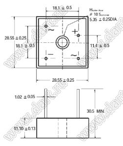 KBPC25005W мост диодный; 50В; 25,0А