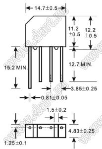 2KBP005M...2KBP10M серия