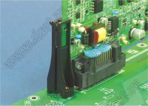 CGHB-65V0(B) направляющая платы; поликарбонат PC + пластик ABS (UL); черный