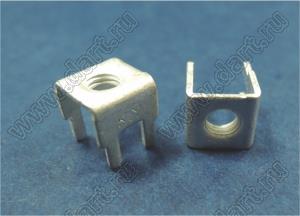 PCB-66-1(M4) терминал винтовой для пайки в печатную плату; M4; латунь луженая; 0,8мм