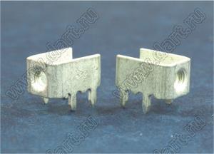 PCB-70 терминал винтовой для пайки в печатную плату; 6-32 UNC; латунь луженая; 0,8мм