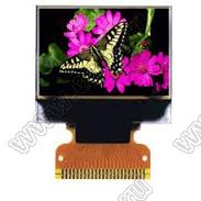 UG-9664HDDAG01 модуль OLED RGB; 0,95"дюйм; 96(RGB)x64пикс.; Uпит.=2.4~3,5В