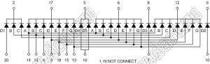 BJ3431AY индикатор светодиодный; 0.31"; 3,5-разр.; 7-сегм.; желтый; общий катод