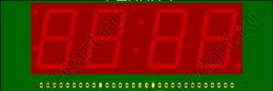 BJ40902GH индикатор светодиодный; 0.9"; 3+6/7-разр.; 7-сегм.; красный; общий анод