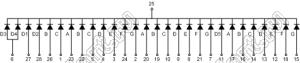 BJ3432EE индикатор светодиодный; 0.33"; 3,5-разр.; 7-сегм.; оранжевый; общий катод