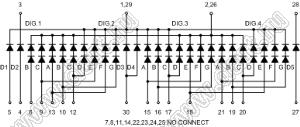 BJ41501JPG индикатор светодиодный; 1.5"; 3,5-разр.; 7-сегм.; зеленый; общий катод