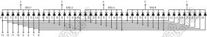 BJ3482AH индикатор светодиодный; 0.38"; 4-разр.; 7-сегм.; красный; общий катод