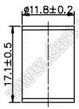 UN2HA-800P разрядник газовый; Uпр=800V±20%; Iимп.ном.=40kA (±5times); Iимп.макс.=50kA (±5times)