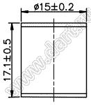 UN2HB-500T разрядник газовый; Uпр=500V±20%; Iимп.ном.=60kA (±5times); Iимп.макс.=80kA (±5times)