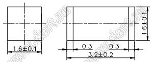 3.2*1.6*1.6 мм (0.5kA)