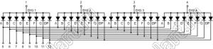 BJ3491FE индикатор светодиодный; 0.39"; 4-разр.; 7-сегм.; оранжевый; общий анод