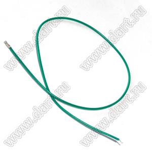 BLWTE1.25-200G (A1250-Te+FREE) 1571#28AWG провод с терминалом A1250-Te; длина 0.2м; A12501Te; цвет провода зеленый; P=1,25мм
