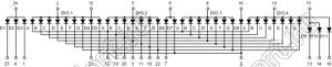 BJ3407DE индикатор светодиодный; 0.3"; 4-разр.; 7-сегм.; оранжевый; общий анод