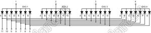 BJ3461FB индикатор светодиодный; 0.36"; 4-разр.; 7-сегм.; синий; общий анод