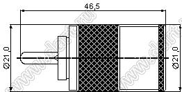 JC3.650.078 (UHF-J10D-1) разъем ВЧ для гибкого кабеля