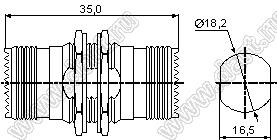 JC3.640.277 (UHF-KKY) переходник ВЧ