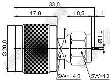 JC3.640.040 (N/F-JJ) переходник ВЧ