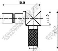 JC3.660.717 (SSMB-C-ZJW1.5) разъем ВЧ 50 Ом