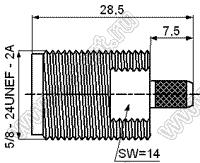 JC3.660.349 (N-C-KY3-3) разъем ВЧ для гибкого кабеля