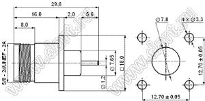 JC3.660.344 (N-50KFD-13) разъем ВЧ микрополосковый