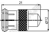 JC3.650.141 (F-75J-0.25) терминал коаксиальный F