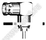 JC3.660.004 (BNC-50KWF) разъем ВЧ 50 Ом фланцево-монтажный угловой