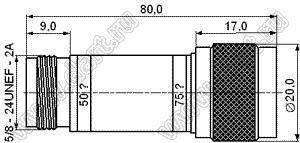 JC3.640.026 (N-50K/75J) переходник ВЧ 75 Ом