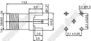 JC3.650.241-1 (RP-SMA-ZJE) разъем ВЧ реверсивной полярности