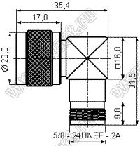 JC3.640.038 (N-50JKW) переходник ВЧ 50 Ом