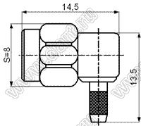 16_SMA-50-2-105/111_NH (SMA-JW-1.5 или SMA-JW-3) разъем высокочастотный (Разъем ВЧ); Uпит.=16_SMA-50-2-105/111_NHВ; SMA серия