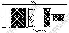 JC3.650.187 (CC4-C-J1.5) 50 Ohm разъем ВЧ