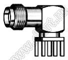 JC3.660.437 (SMA-50KWE-3, Molex 73100-0114) разъем ВЧ 50 Ом на плату угловой