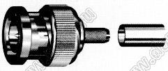 JC3.650.025 (BNC-C-75J2-1) разъем ВЧ 75 Ом для гибкого кабеля