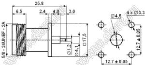 JC3.660.084 (N-KFD-3) разъем ВЧ микрополосковый