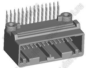 DJ7285S-0.7-10AW (12814164916) разъем штырьковый автомобильный внутренний 0,7 мм