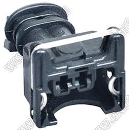 DJ7023-3.5-21JZ корпус розетки на провод автомобильной 2 контакта, 3,5 мм