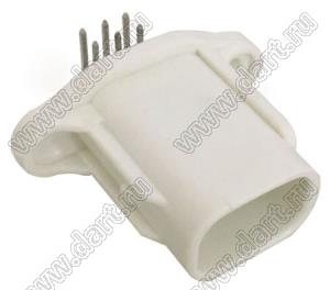 DJ7065A-0.7-10AW (6314212616) разъем штырьковый автомобильный внутренний 0,7 мм
