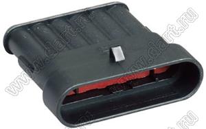 DJ7061-1.5-11AB (TE 282108-1) корпус соединителя на провод 6 конт.